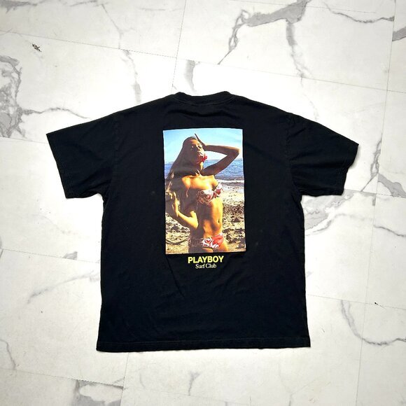 PLAYBOY Other - Playboy x PacSun Black Tee | Men’s M | Surf‎ Club Graphic 🏖️